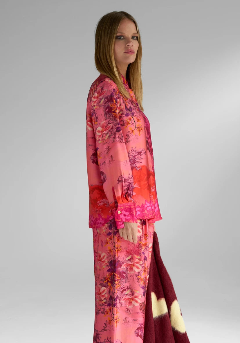 MISS GOODLIFE Bluse Tiger Pink Rød