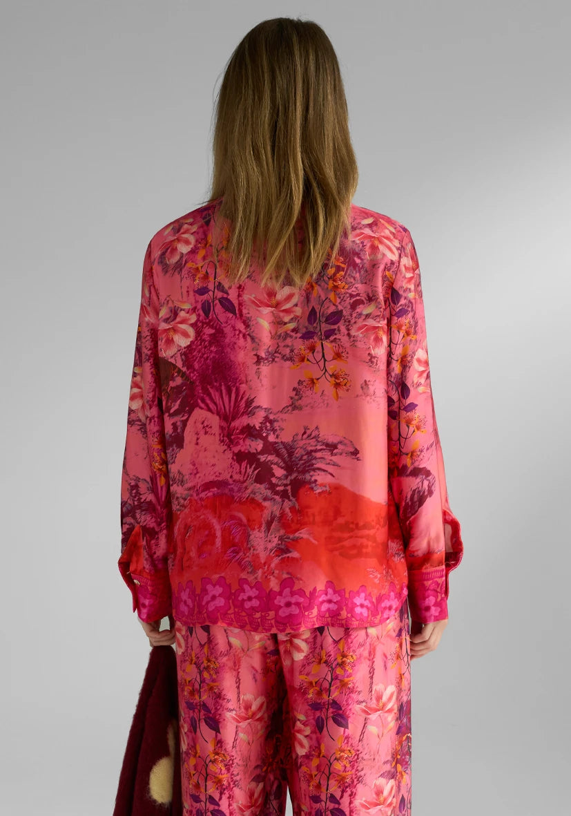 MISS GOODLIFE Bluse Tiger Pink Rød