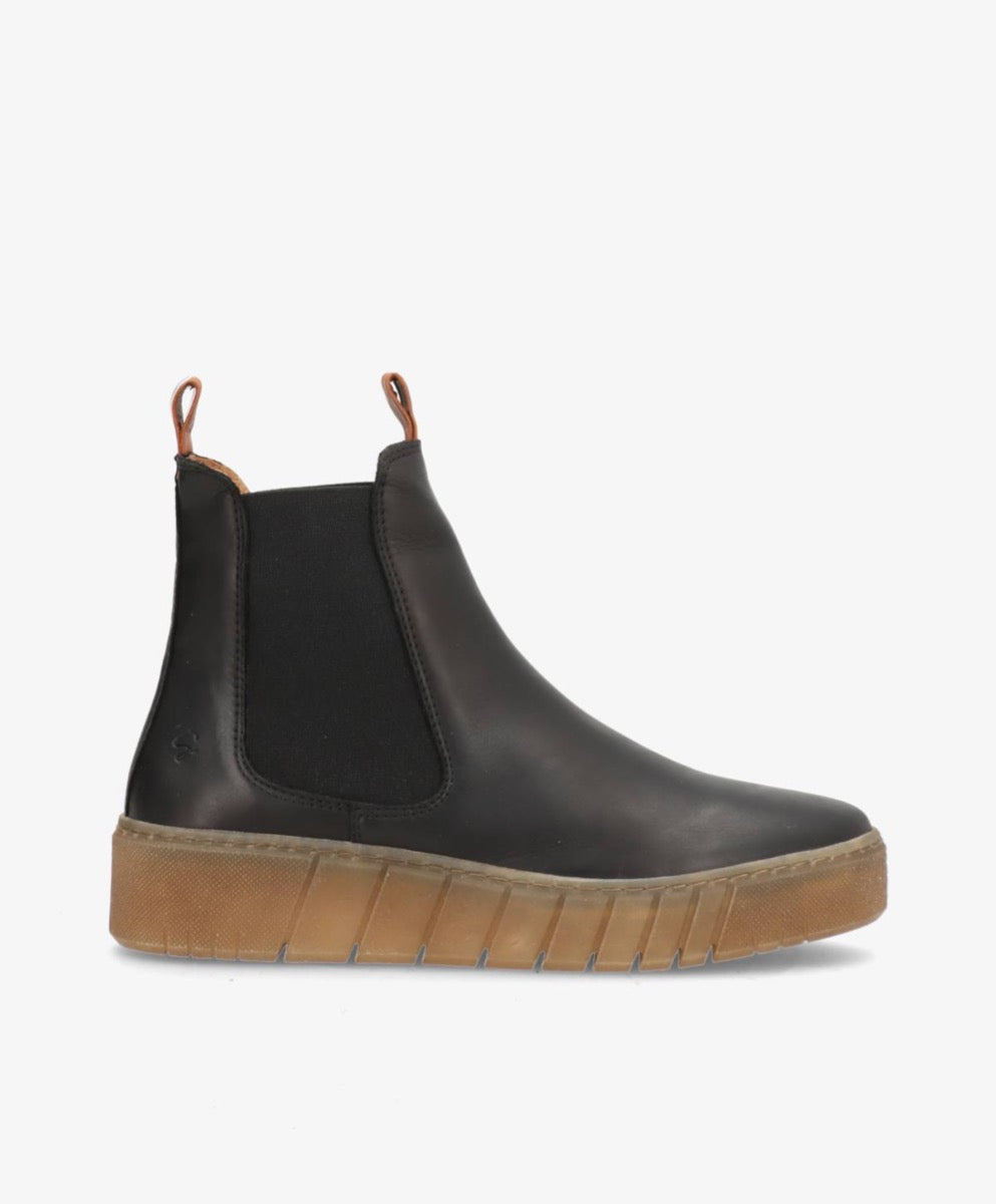 ShoeDesign MOOVED Læder Støvle Sort