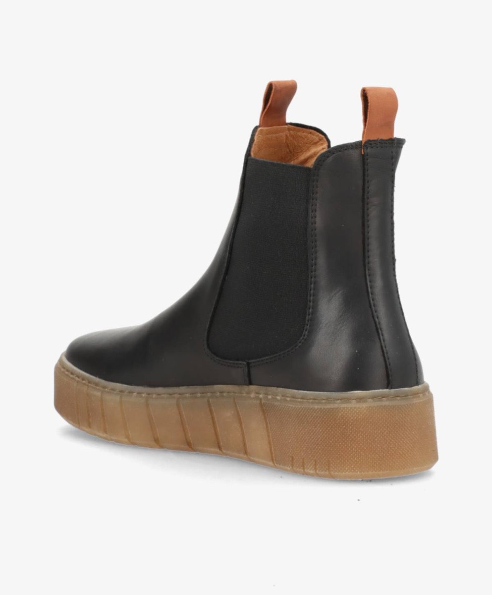 ShoeDesign MOOVED Læder Støvle Sort