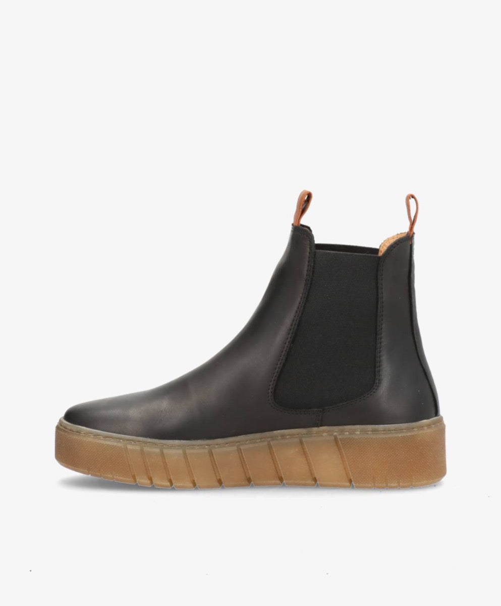 ShoeDesign MOOVED Læder Støvle Sort