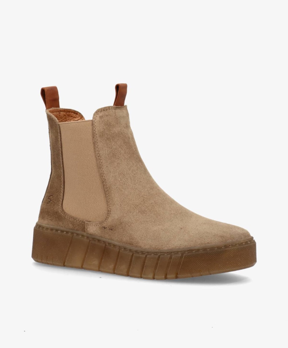 ShoeDesign MOOVED Læder Støvle Beige