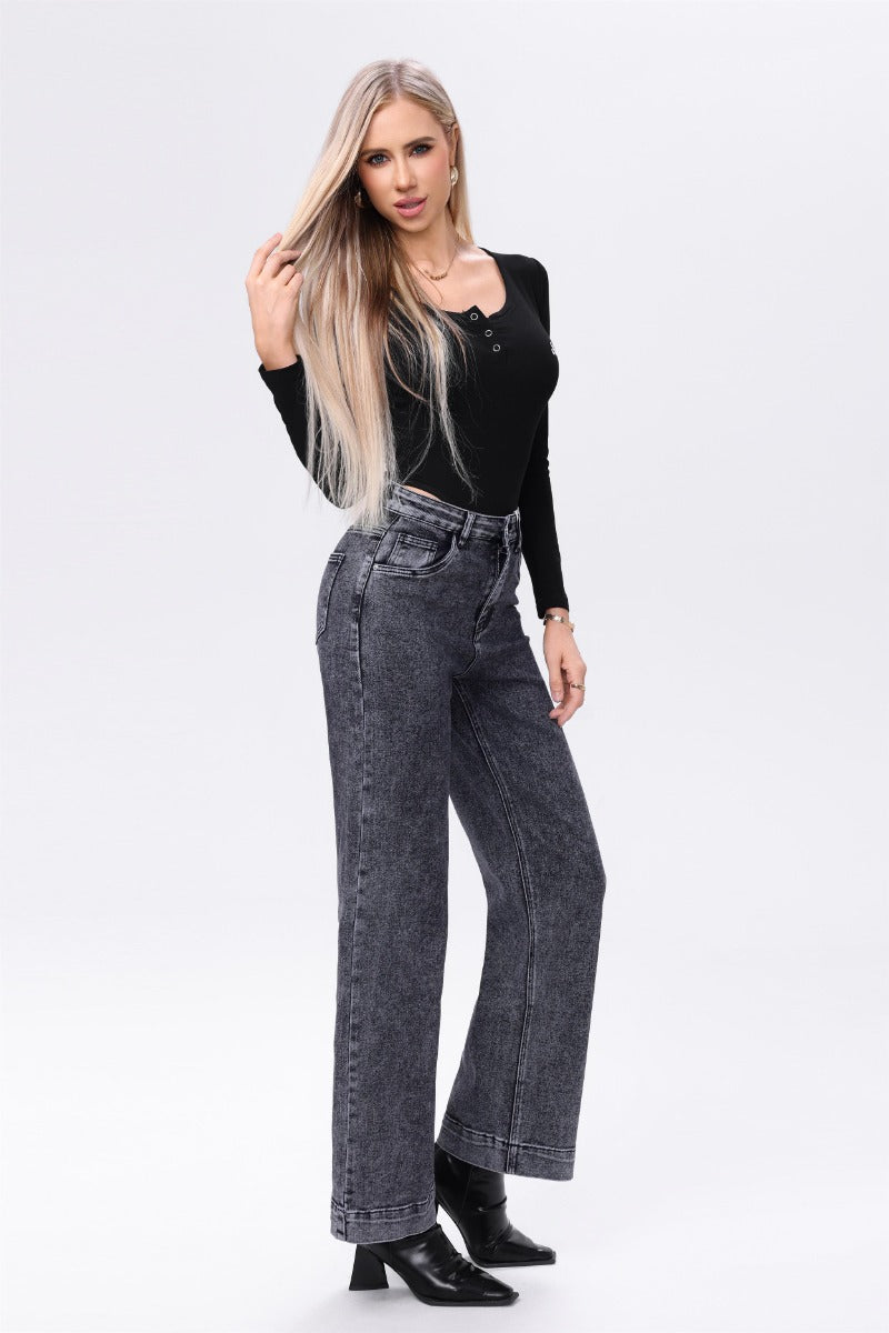 Jewelly AUTI Jeans Lynlås Sten Grå
