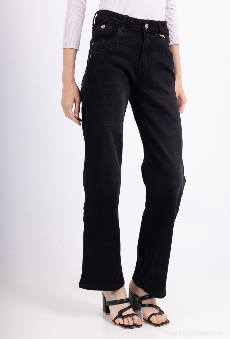 Karostar WIN Jeans Lynlås Sort