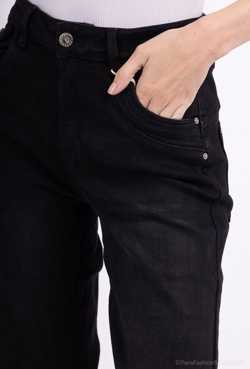 Karostar WIN Jeans Lynlås Sort