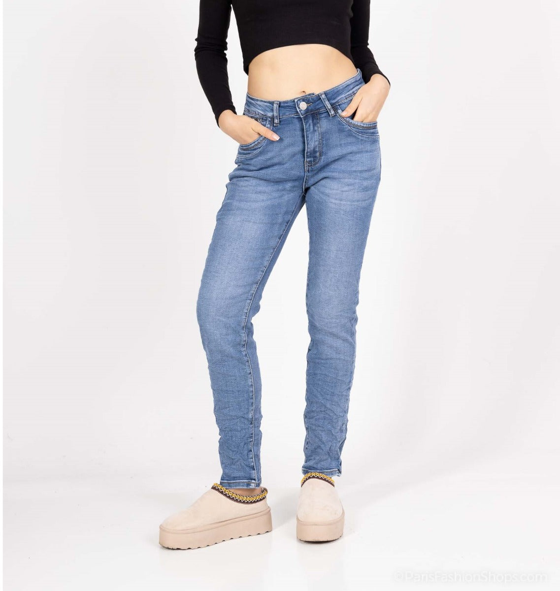 Karostar SUM Jeans Lynlås Pocket Chain Blå