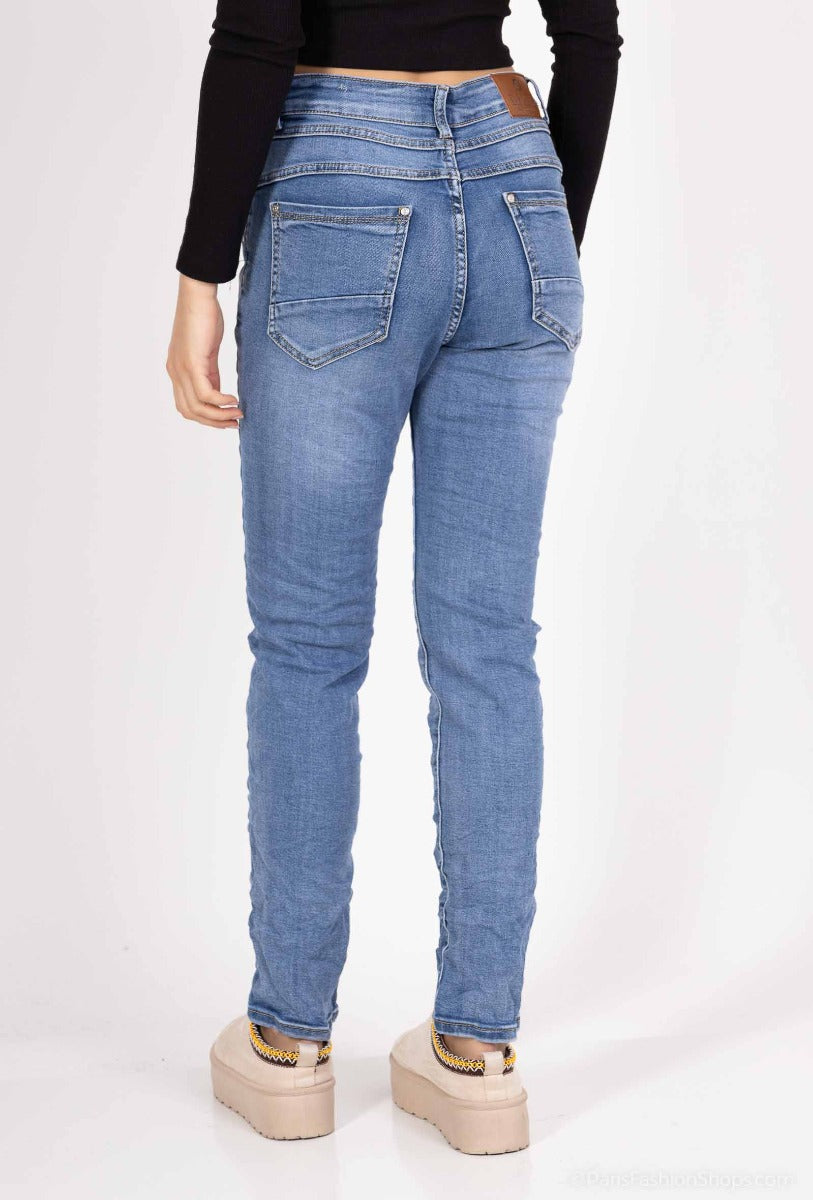 Karostar SUM Jeans Lynlås Pocket Chain Blå