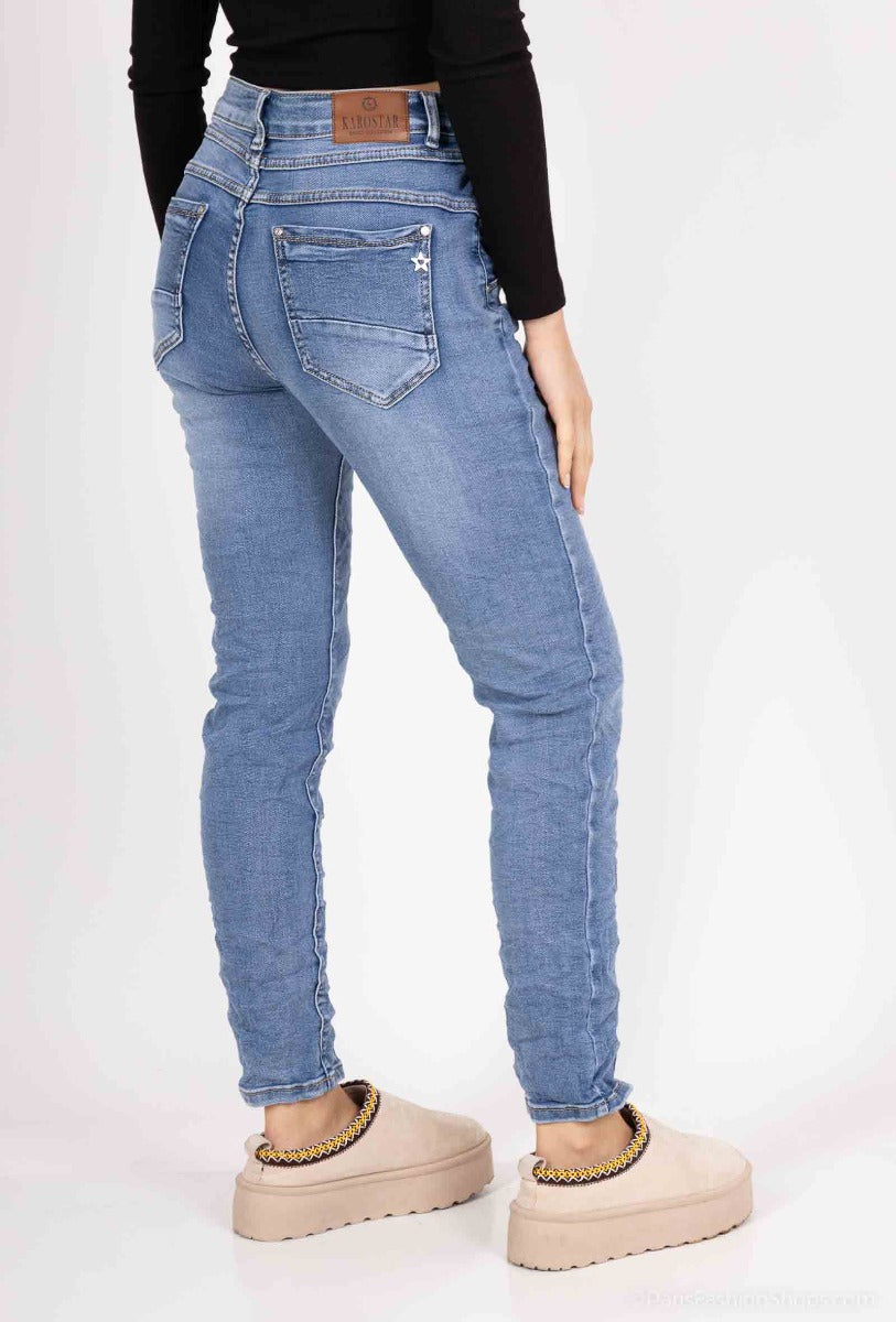 Karostar SUM Jeans Lynlås Heart On Pocket Blå