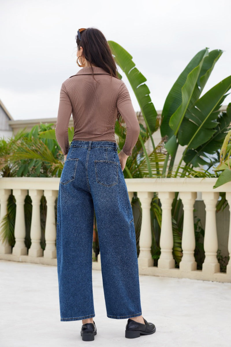 Jewelly Marta Jeans Nitter Denim Blå