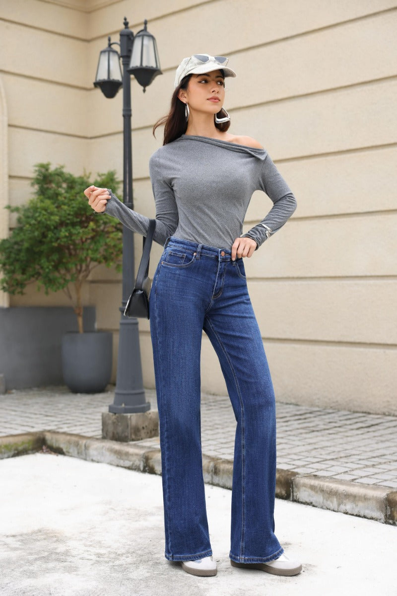 Jewelly AUTIM Jeans Lynlås Denim Blå