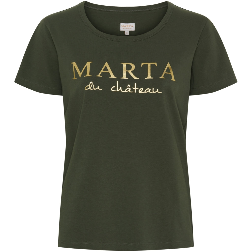 Marta Du Chateau Jeanette T Shirt Military Grøn