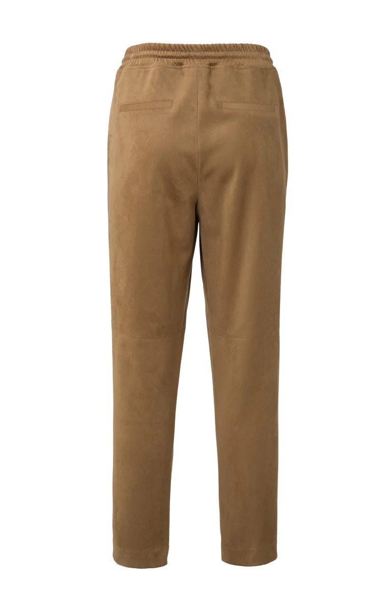 YAYA Suedine Jogging Bukser Indian Tan Sand
