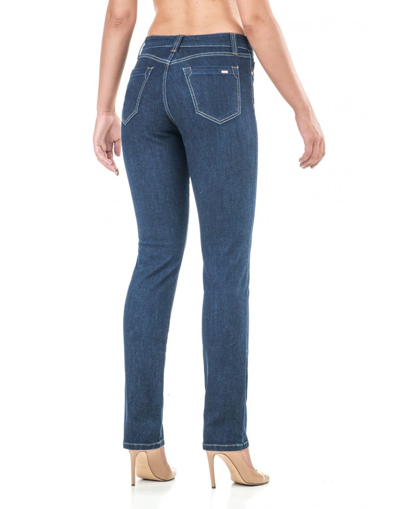 Jonny Q Catherina X-Fit Stretch Dark Destroy Blå