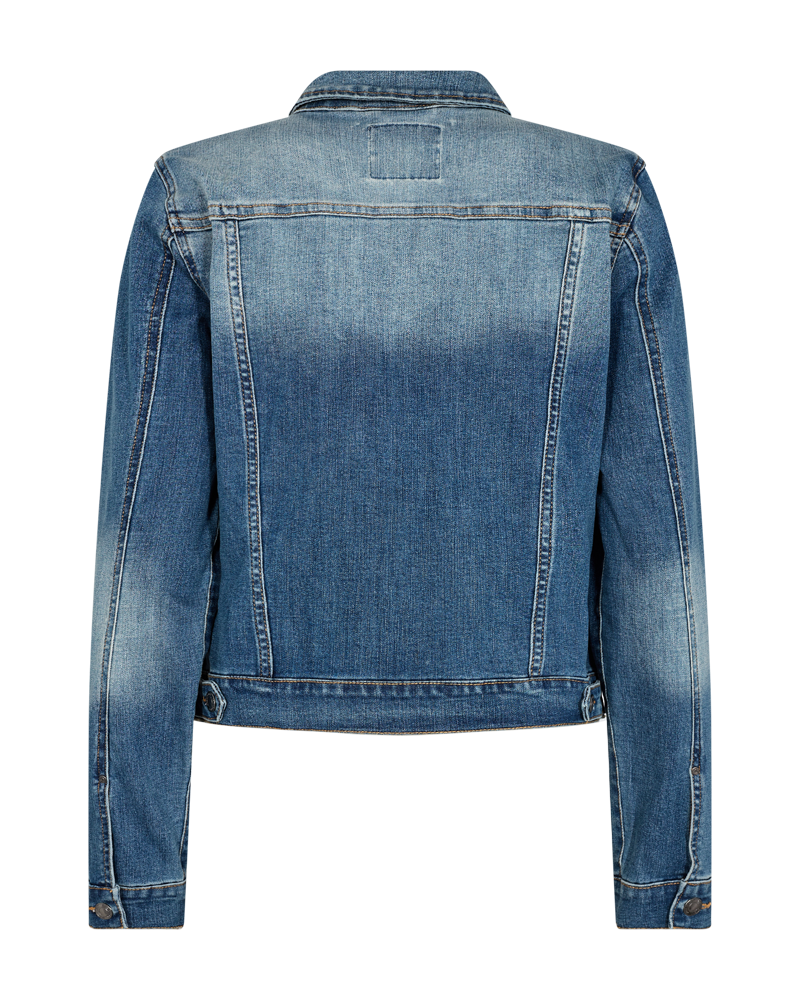 Freequent Rock Denim Jakke Vintage Blå
