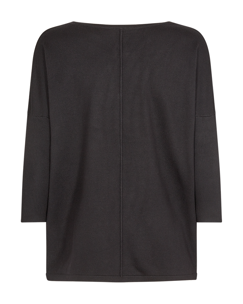 Freequent Jone Pullover 3/4 ærme Desert Taupe Melange