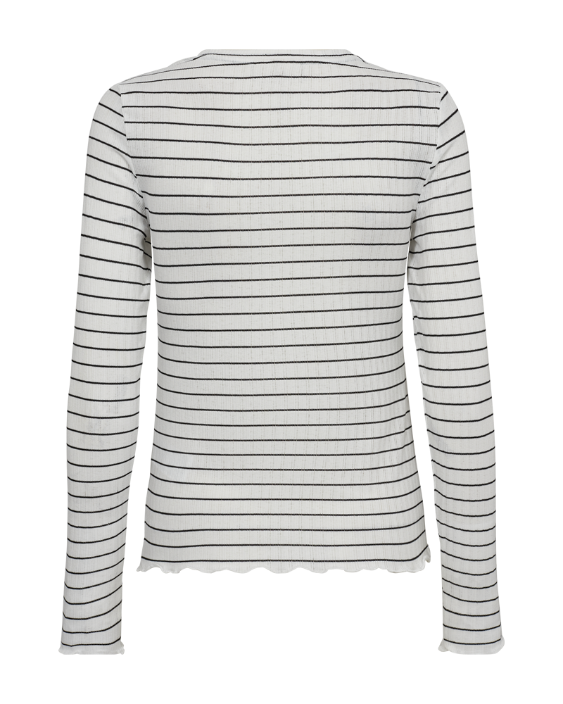 Freequent Merib T-shirt Tofu m Sort