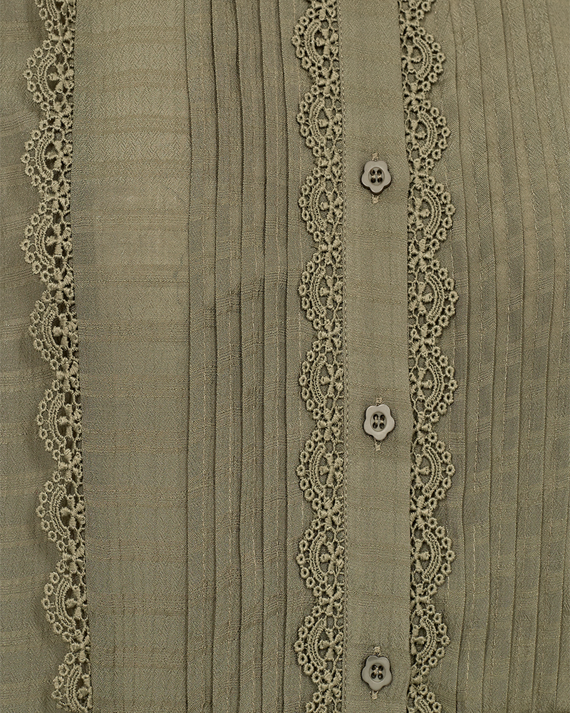 Freequent Shu Bluse Deep Lichen Grøn