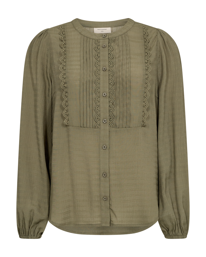 Freequent Shu Bluse Deep Lichen Grøn