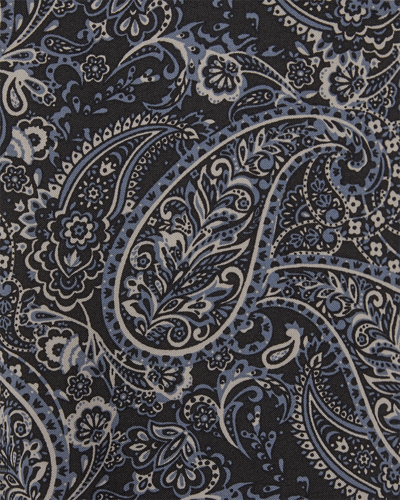 Freequent Suralda Bluse Paisley Print Pirate Sort