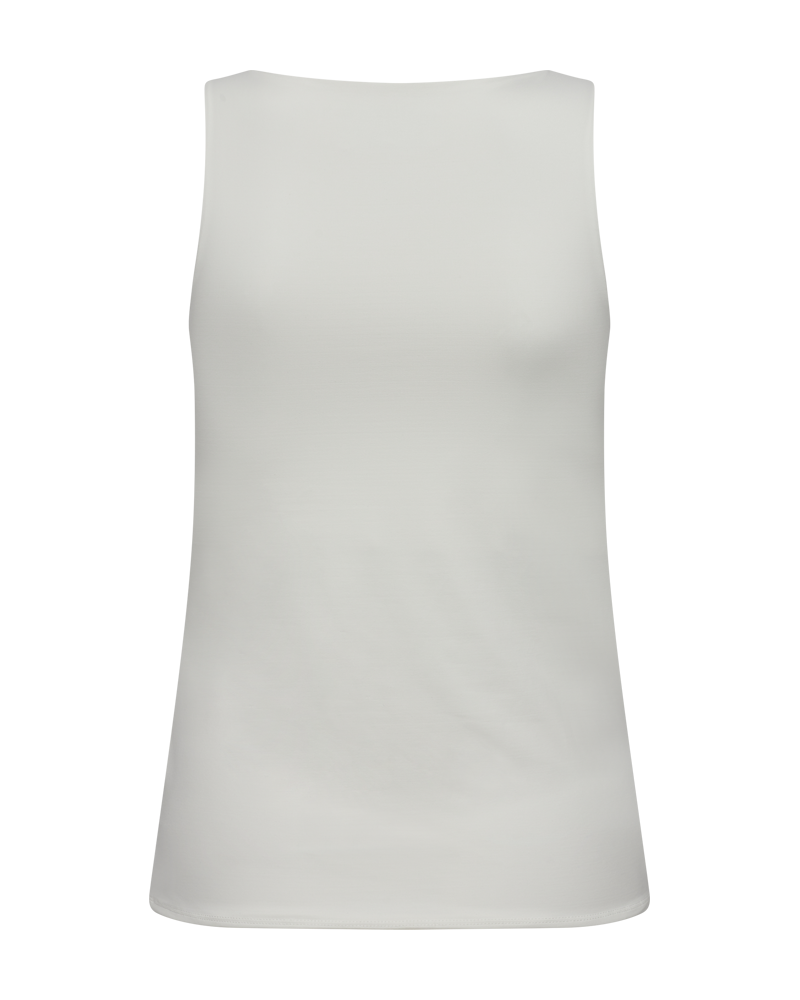 Freequent Sonia Top Rund Hals Off White
