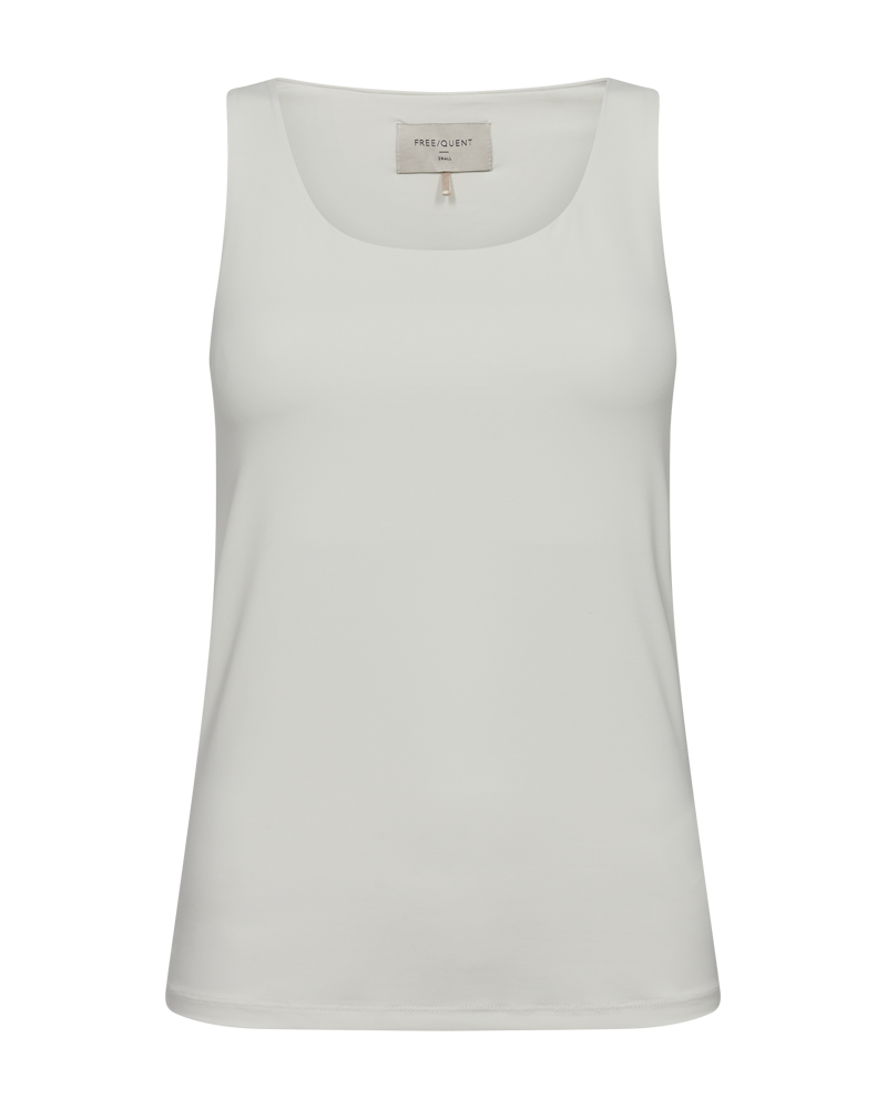 Freequent Sonia Top Rund Hals Off White