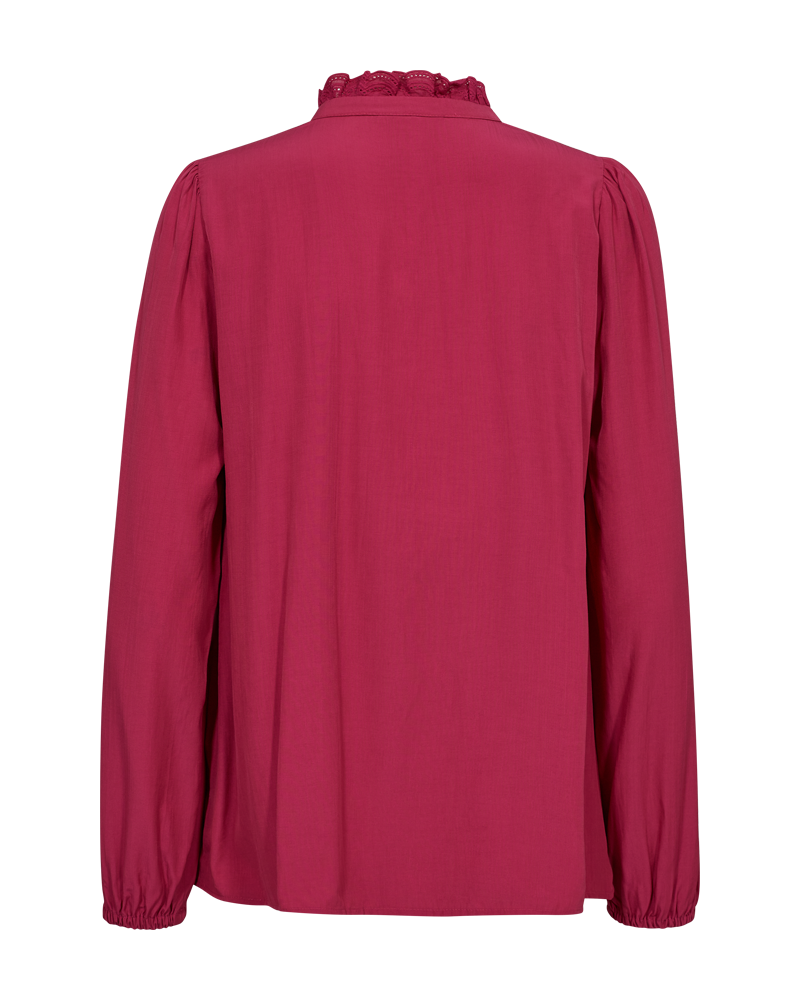 Freequent Sea Bluse Raspberry Rød