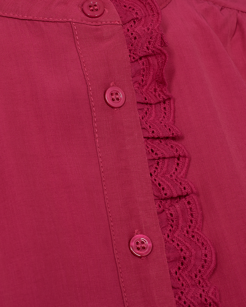 Freequent Sea Bluse Raspberry Rød
