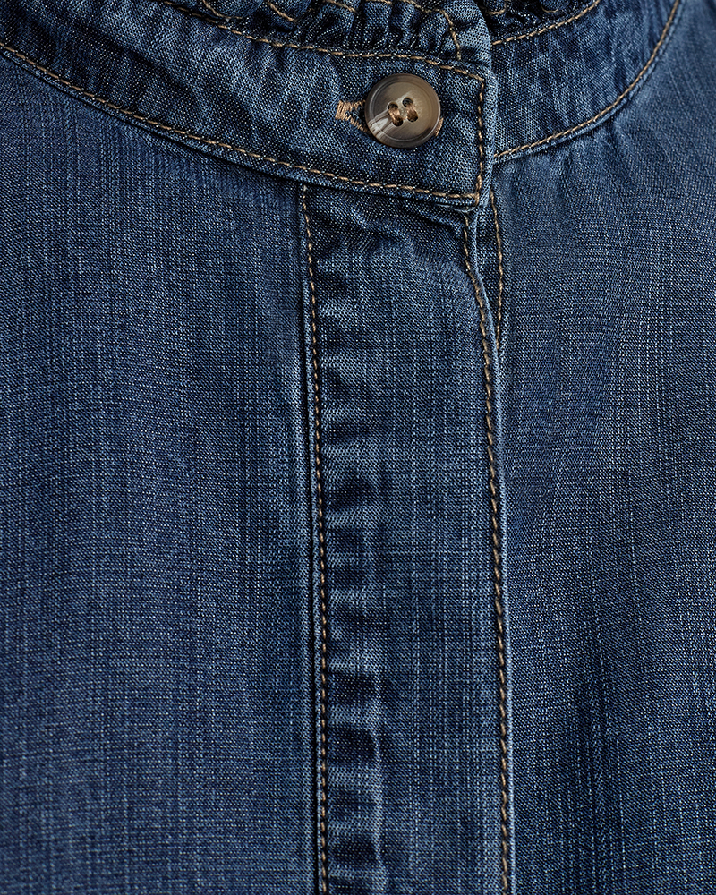 Freequent Wilke Skjorte Medium Blå Denim