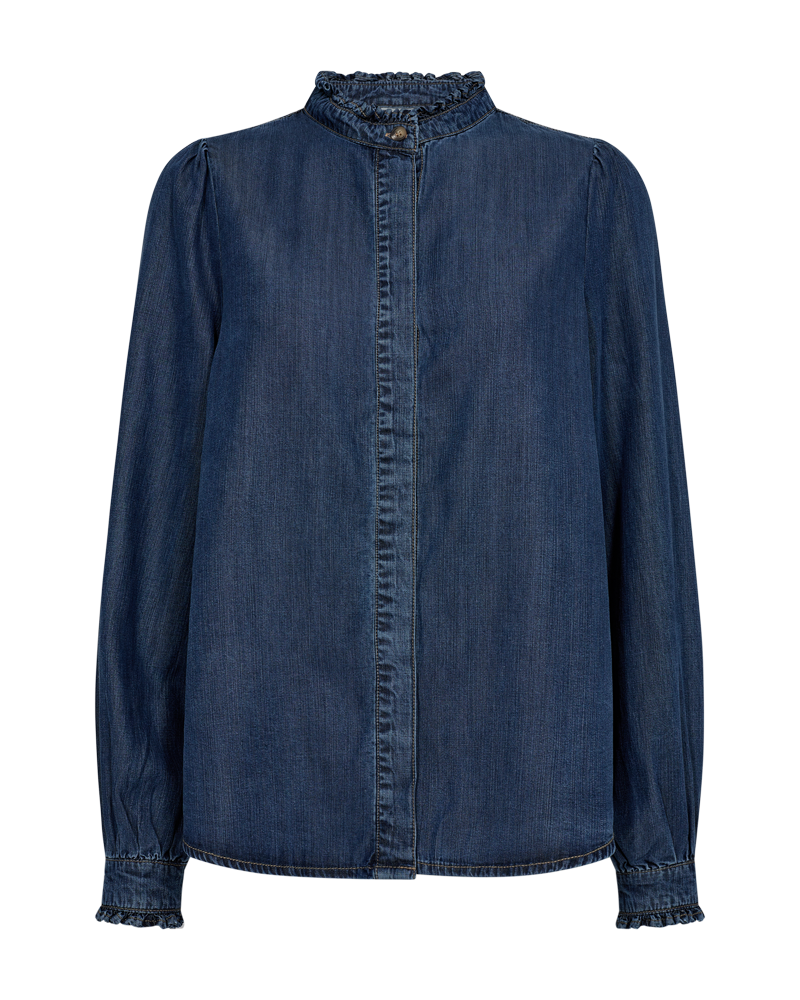 Freequent Wilke Skjorte Medium Blå Denim