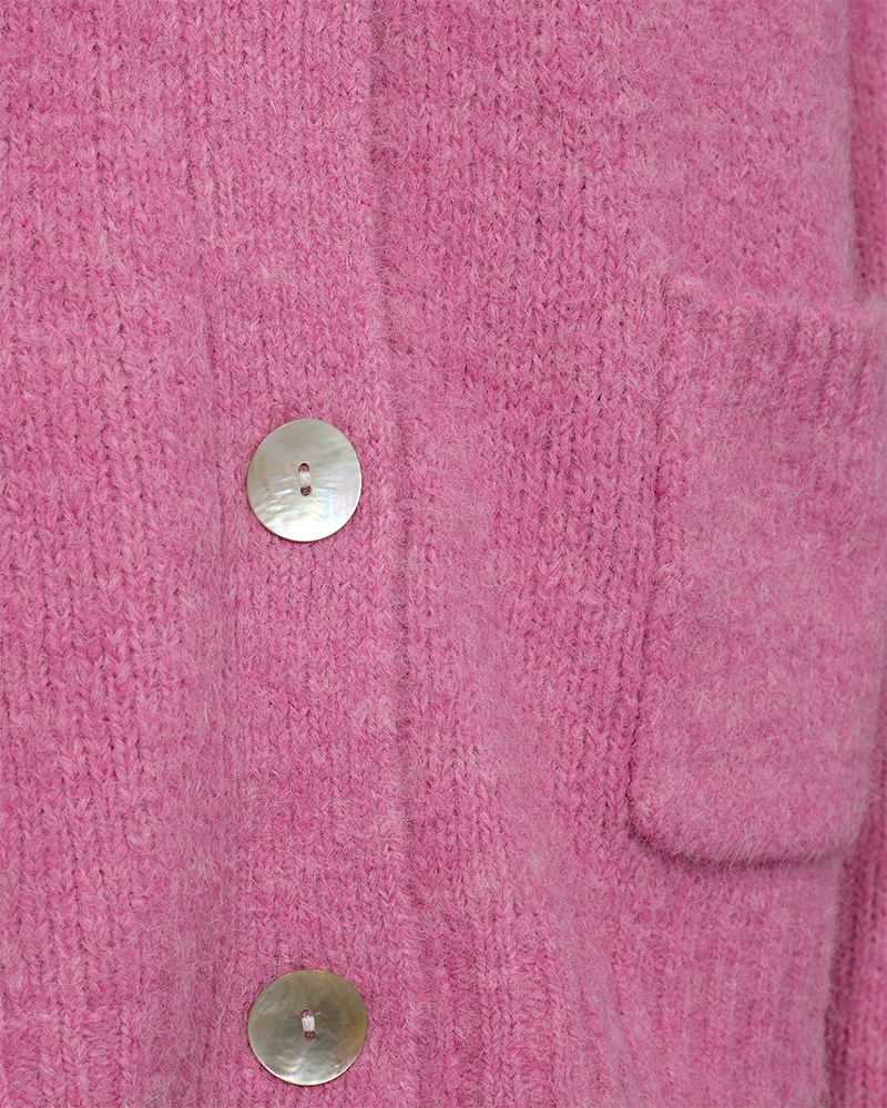 Freequent Louisa Cardigan Fuchsia Pink