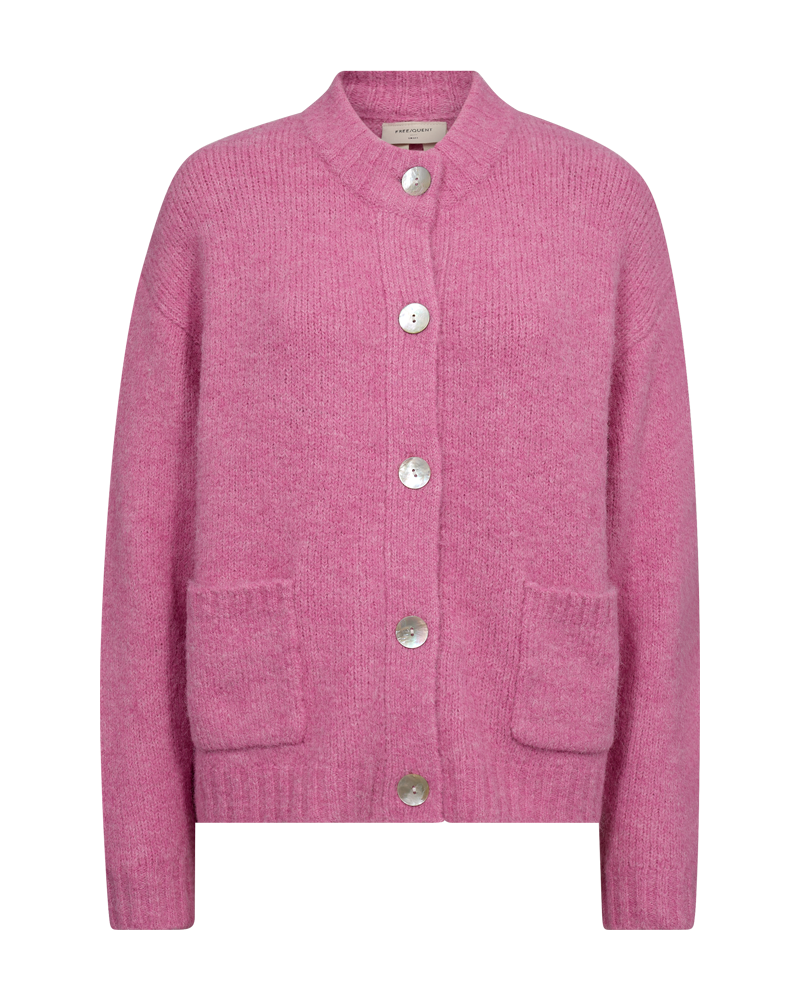 Freequent Louisa Cardigan Fuchsia Pink