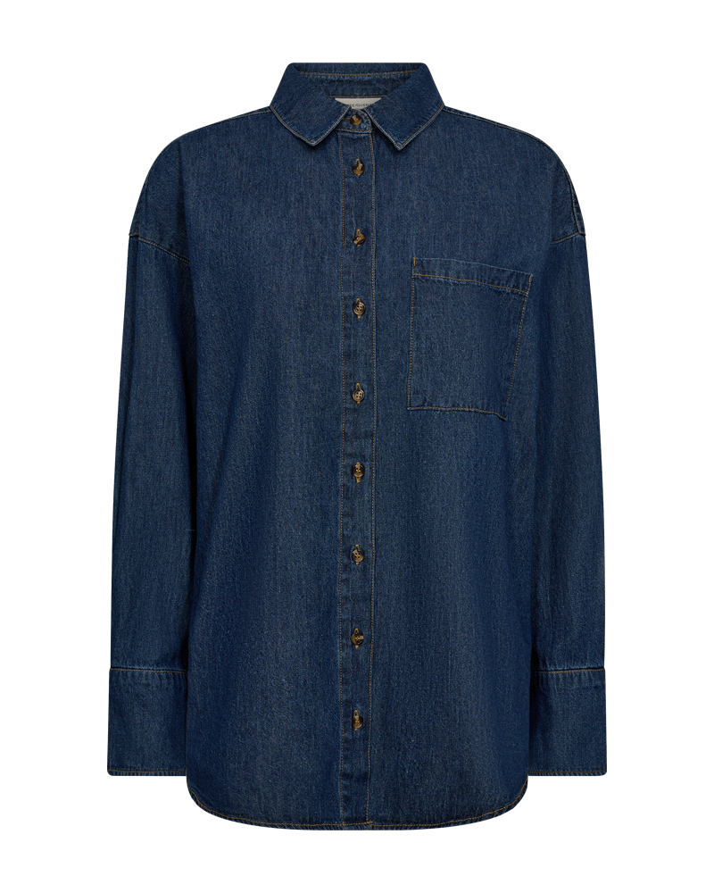 Freequent Lisea Skjorte Medium Blå Denim