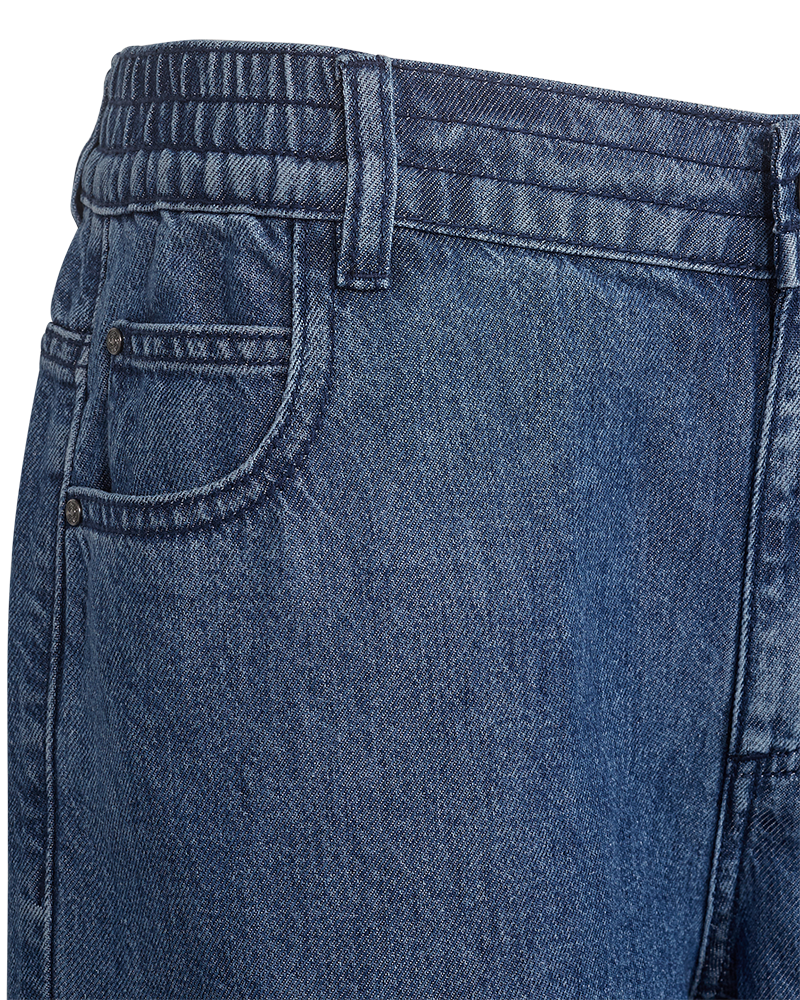 Freequent Cinda Shorts Denim Medium Blå