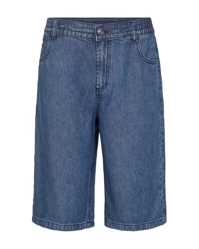 Freequent Cinda Shorts Denim Medium Blå