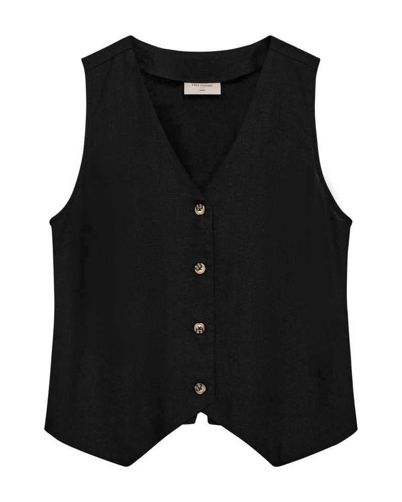 Freequent Lava Waistcoat Vest Sort
