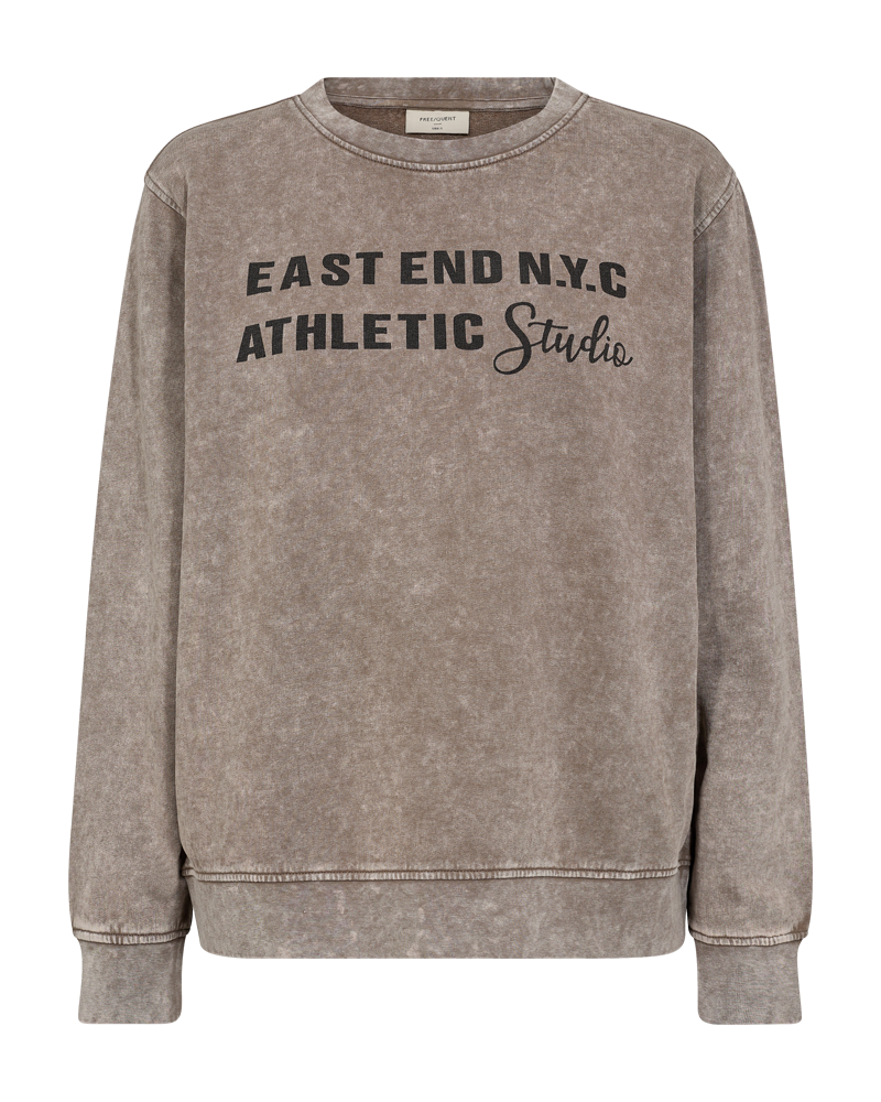 Freequent Blest Pullover Morel Brun w Sort