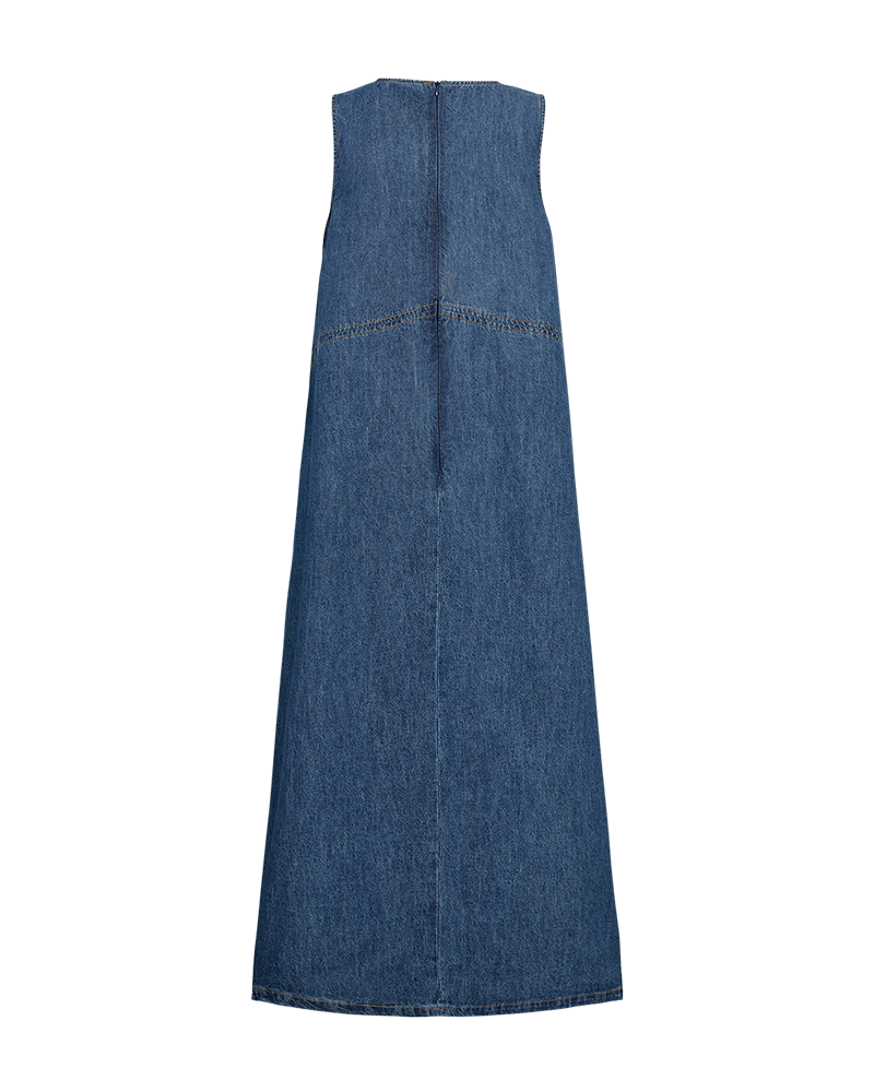 Freequent Lisea Kjole Denim Medium Blå