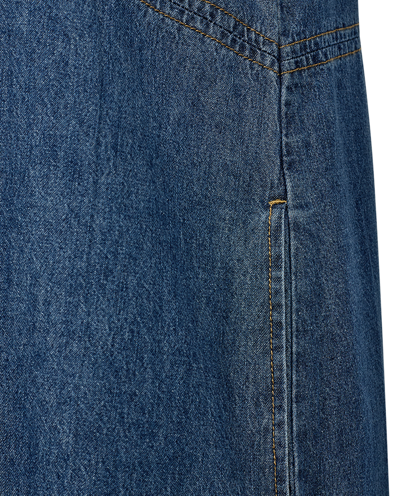 Freequent Lisea Kjole Denim Medium Blå