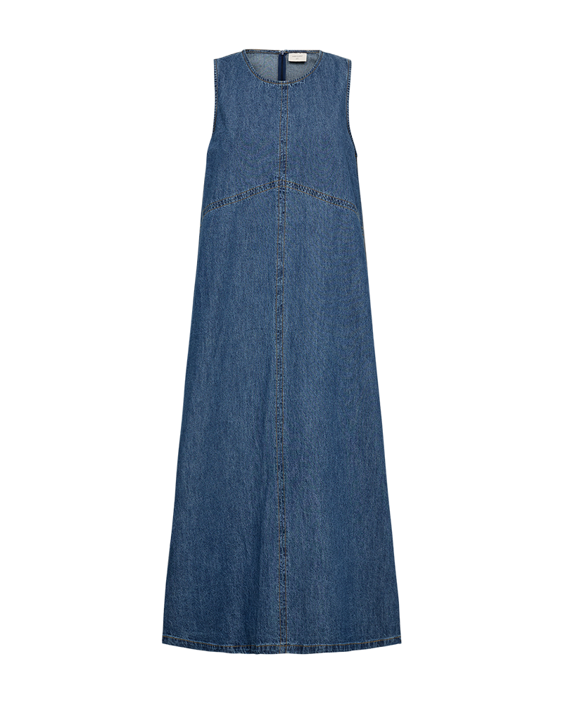 Freequent Lisea Kjole Denim Medium Blå