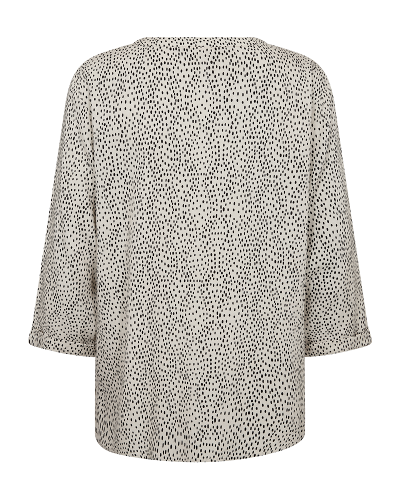 Freequent Adney Bluse Prikker Moonbeam w Sort
