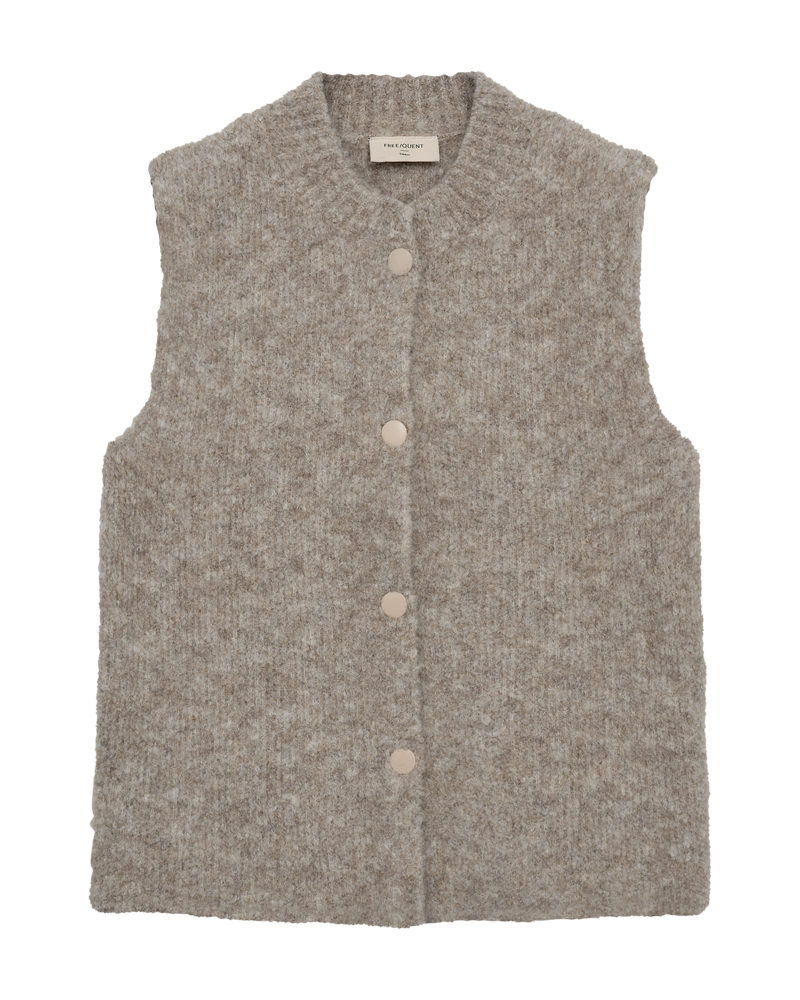 Freequent Jump Vest Desert Taupe