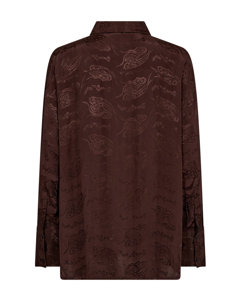 Freequent Luxa Skjorte Coffee Bean Brun