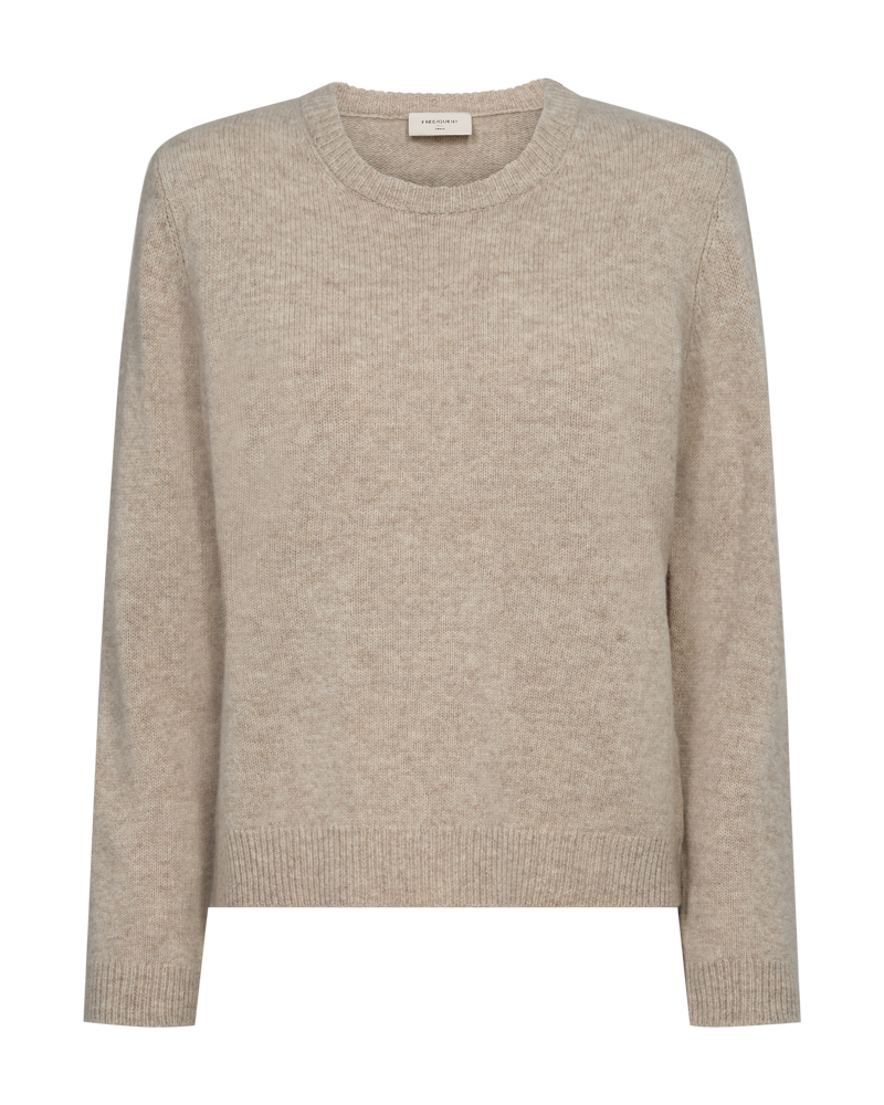 Freequent Winka Pullover Silver Mink Melange Beige