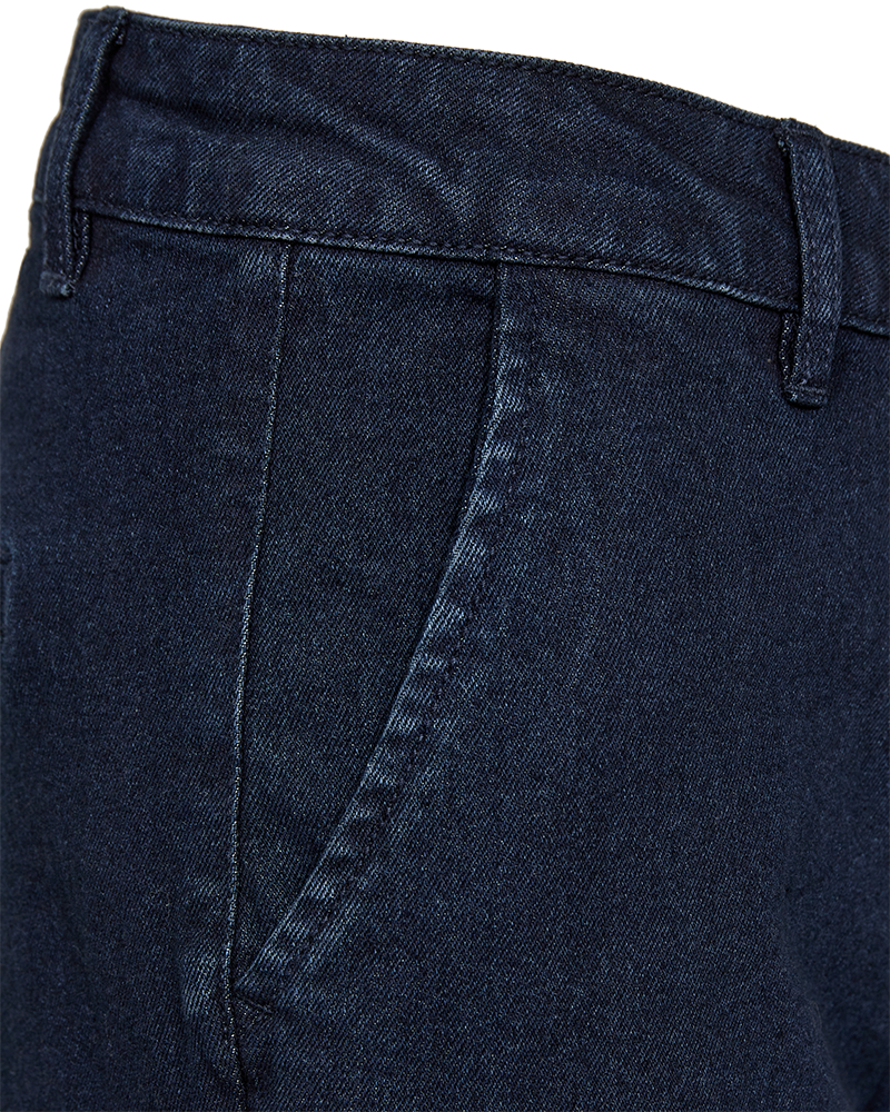 Freequent Isodoro Bukser Wide Denim Dark Blå