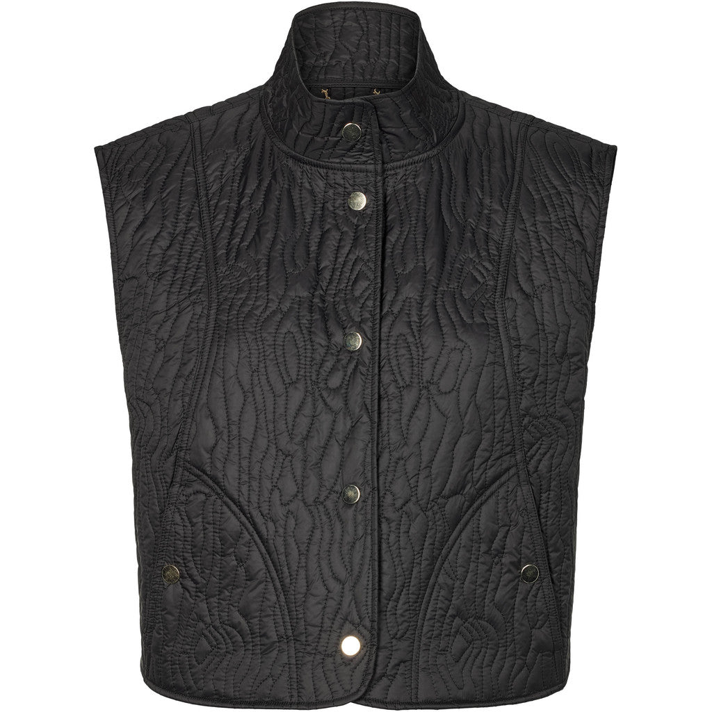PBO Puffy Timber Vest Sort