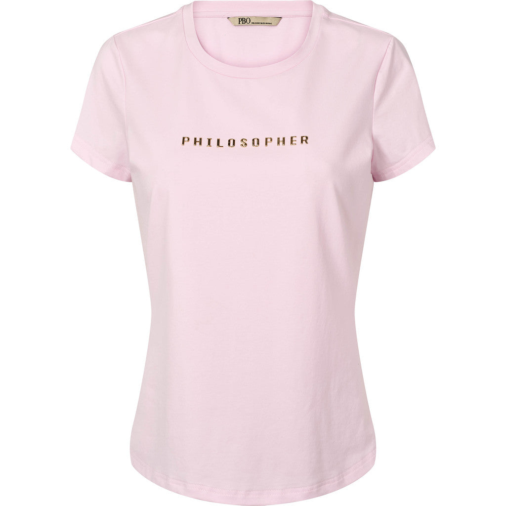 PBO Philosopher T-shirt Kortærmet Lyserød
