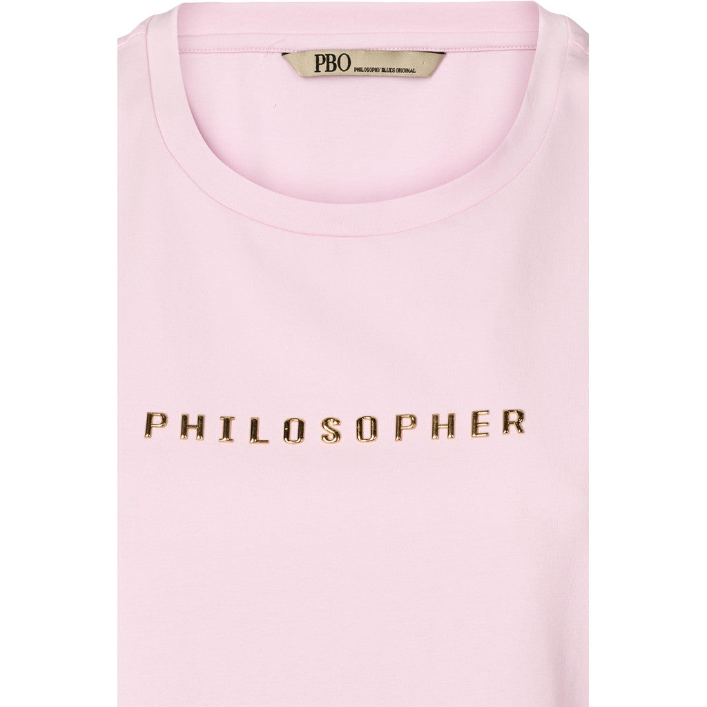PBO Philosopher T-shirt Kortærmet Lyserød