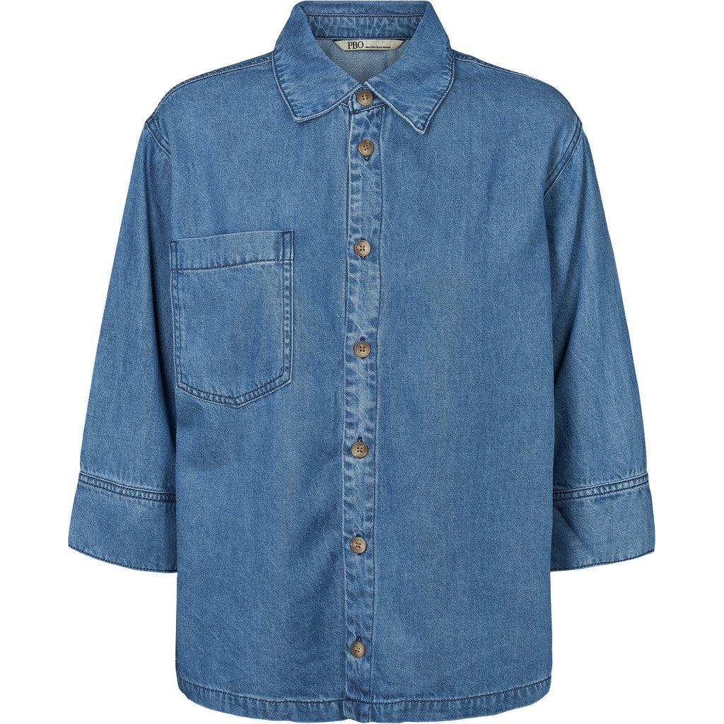 PBO Kao Bluse Denim Blå