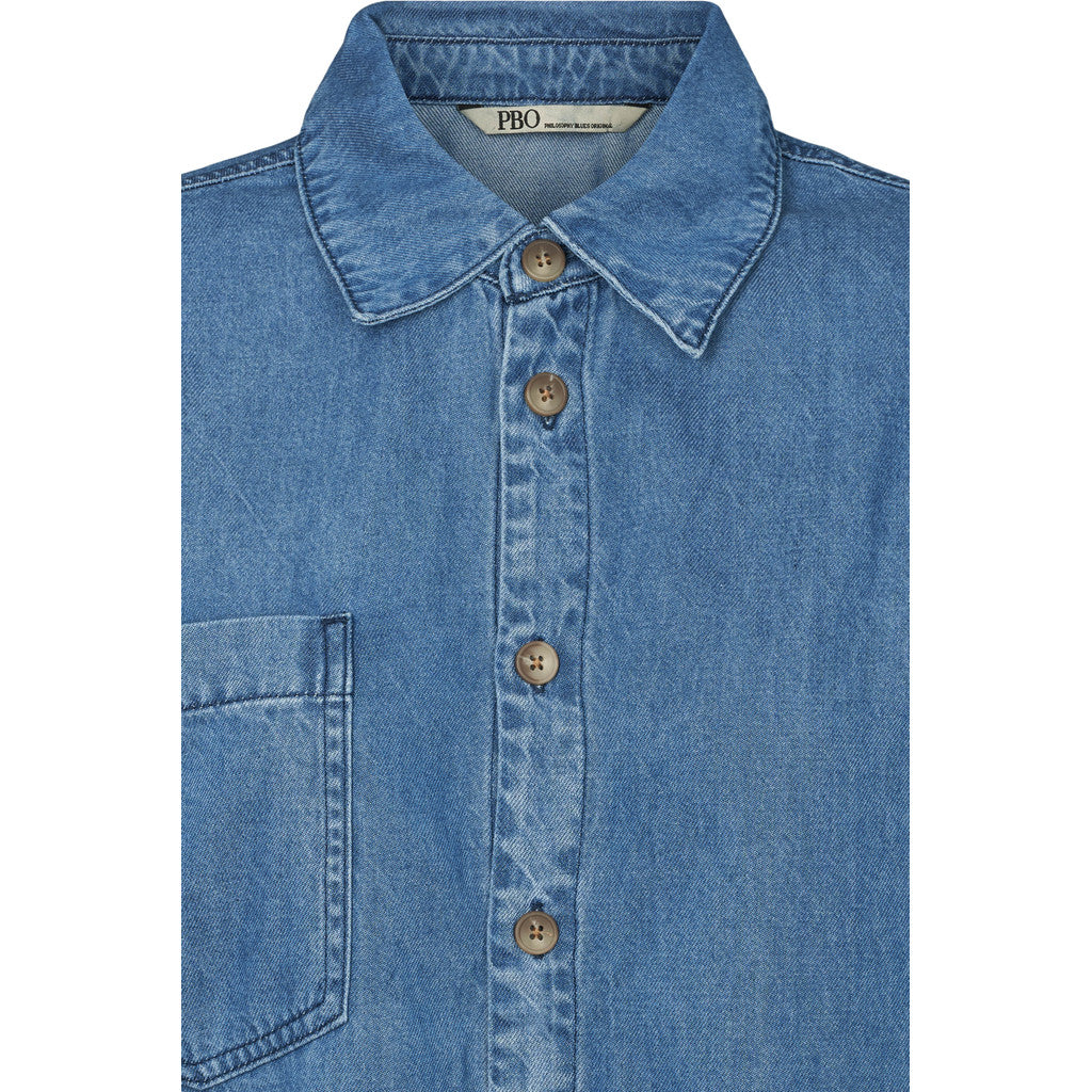 PBO Kao Bluse Denim Blå