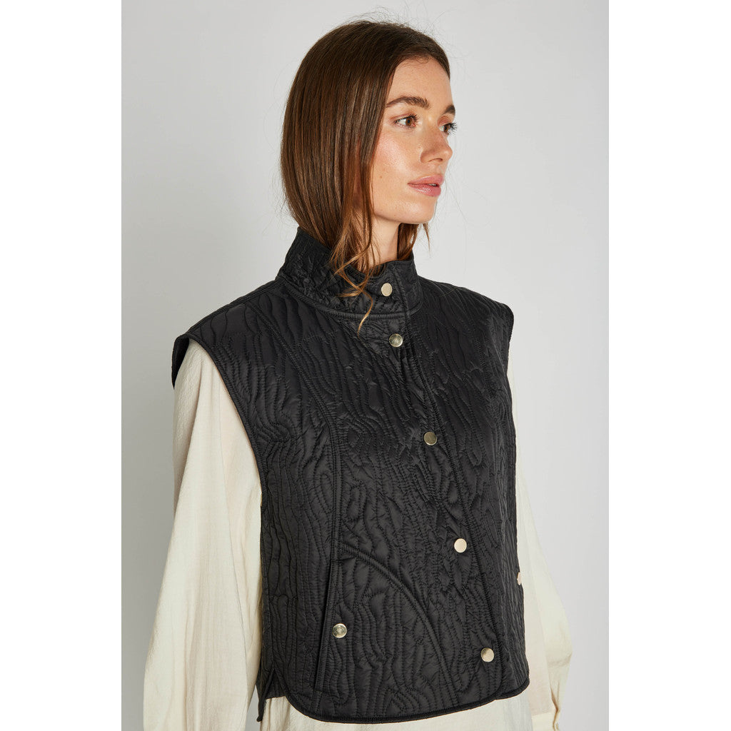 PBO Puffy Timber Vest Sort